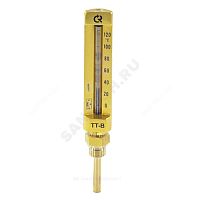Термометр жидкостной прямой 120С ТТ-В-150 Росма