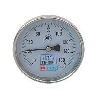 Термометр биметаллический Дк80 осевой 160С ТБ80 Метер