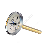 Термометр биметаллический Дк63 осевой 200С ТБП-Т НПО ЮМАС