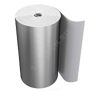 Рулон вспененный полиэтилен SUPER AL толщина 5 мм Тмакс=95°C серый с покрытием алюминиевая фольга Energoflex