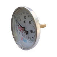 Термометр биметаллический Дк100 осевой 120С ТБ100 Метер
