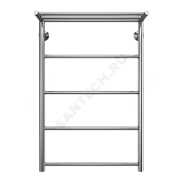 Полотенцесушитель водяной нерж сталь Лесенка ВР Stelmix с полочкой Терминус
