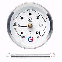 Термометр биметаллический Дк63 накладной 120С БТ-30.010 Росма