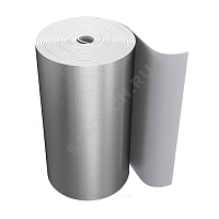 Рулон вспененный полиэтилен SUPER AL толщина 15 мм Тмакс=95°C серый с покрытием алюминиевая фольга Energoflex