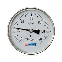 Термометр биметаллический Дк63 осевой 60С ТБ-063-1 Метер