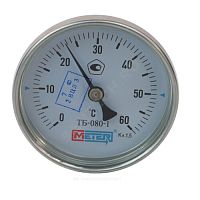 Термометр биметаллический Дк80 осевой 60С ТБ-080-1 Метер