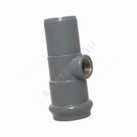 Тройник НПВХ SDR26 серый 90гр Ру10 раструб/ВР