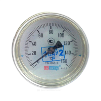 Термометр биметаллический Дк63 осевой 160С ТБ63 Метер