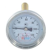 Термометр биметаллический Дк63 осевой 120С ТБ63 Метер