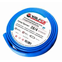 Трубка вспененный полиэтилен толщина 4 мм бухта L=10м Тмакс=95°C синий в защитной оболочке VALFEX